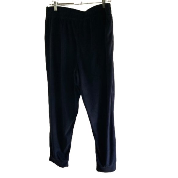 Cuddl Duds Navy Blue Soft Velour Warm Lounge Pants w Pockets, Comfortable, PXL - Picture 1 of 5